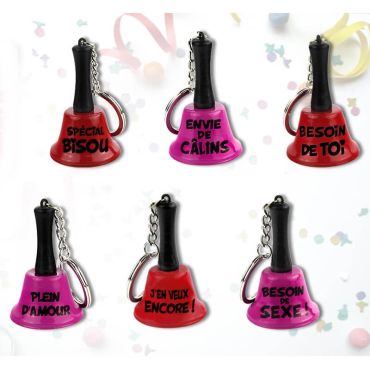 Porte-Clefs clochette - Texte au choix Porte-Clefs clochette - Texte au choix