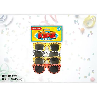 Pack lunettes enfant x4 - Imprimés animaux Pack lunettes enfant x4 - Imprimés animaux