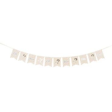 guirlande fanions fille ou garçon collection baby nude