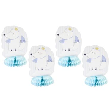 4 Centres de Table - Baby Shower - Renard Bleu | jourdefete.com 4 Centres de Table - Baby Shower - Renard Bleu | jourdefete.com