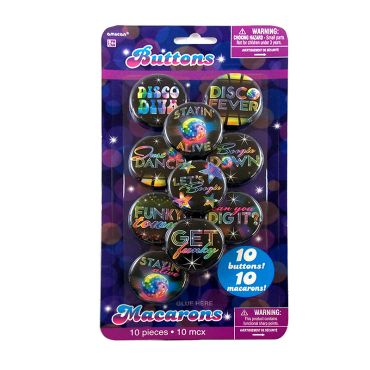 Pack de 10 badges - Disco fever Pack de 10 badges - Disco fever