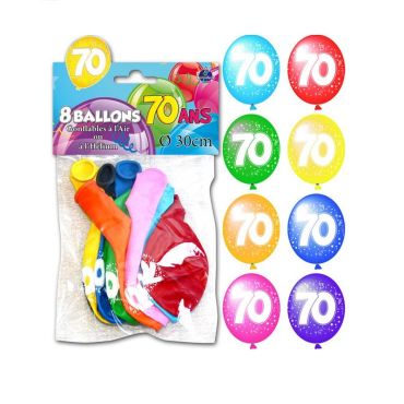 Ballons de Baudruche Anniversaire 70 ans Ballons de Baudruche Anniversaire 70 ans