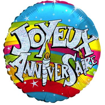 Ballon Hélium "Joyeux Anniversaire" Ballon Hélium "Joyeux Anniversaire"