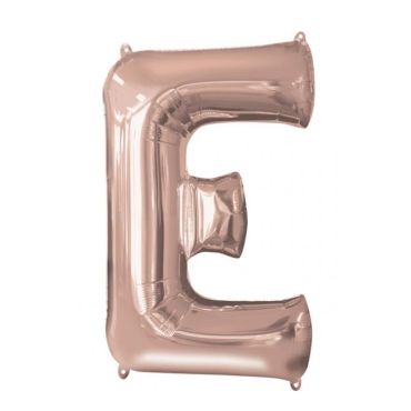 Méga Ballon Hélium - Lettre E - Rose Gold Méga Ballon Hélium - Lettre E - Rose Gold