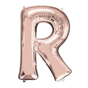 Méga Ballon Hélium - Lettre R - Rose Gold Méga Ballon Hélium - Lettre R - Rose Gold