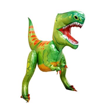 Ballon en aluminium T-Rex 3D - 153 cm - face avant Ballon en aluminium T-Rex 3D - 153 cm - face avant