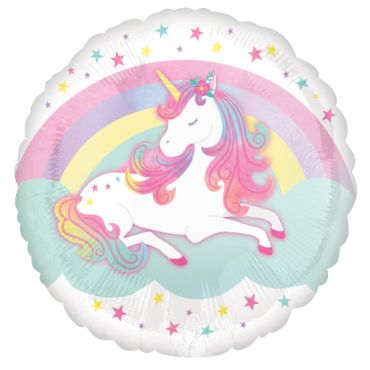 Ballon licorne arc-en-ciel rond 45 cm pour décoration festive | jourdefete.com Ballon licorne arc-en-ciel rond 45 cm pour décoration festive | jourdefete.com