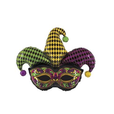 Ballon Aluminium Masque de Bouffon 114 cm Ballon Aluminium Masque de Bouffon 114 cm