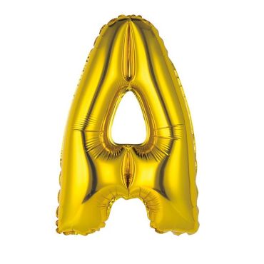 ballon métallique à air or de 36 cm lettre au choix | jourdefete.com ballon métallique à air or de 36 cm lettre au choix | jourdefete.com