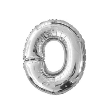 Ballon métallique argenté - Lettre "O" Ballon métallique argenté - Lettre "O"