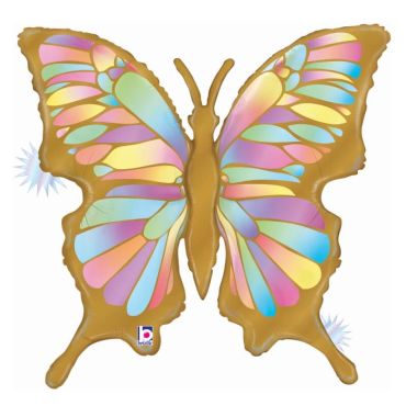 ballon aluminium papillon irisé de 84 cm | jourdefete.com ballon aluminium papillon irisé de 84 cm | jourdefete.com