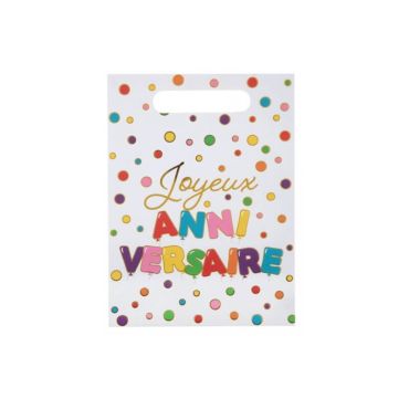 10 sachets anniversaire ballons multicolores | jourdefete.com 10 sachets anniversaire ballons multicolores | jourdefete.com