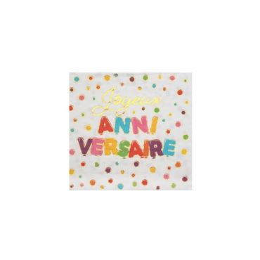 20 serviettes anniversaire ballons multicolores | jourdefete.com 20 serviettes anniversaire ballons multicolores | jourdefete.com