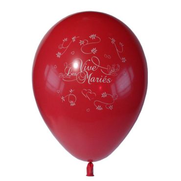 10 Ballons Vive les Mariés Couleur Rouge 10 Ballons Vive les Mariés Couleur Rouge