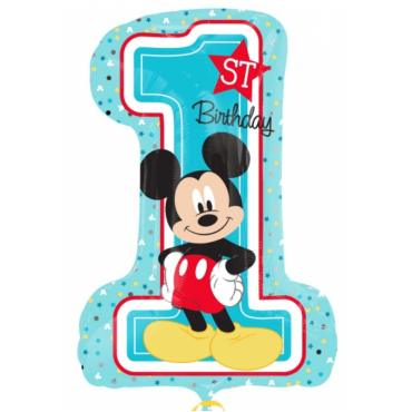 Ballon Métallique Hélium "1st Birthday - Mickey" Ballon Métallique Hélium "1st Birthday - Mickey"