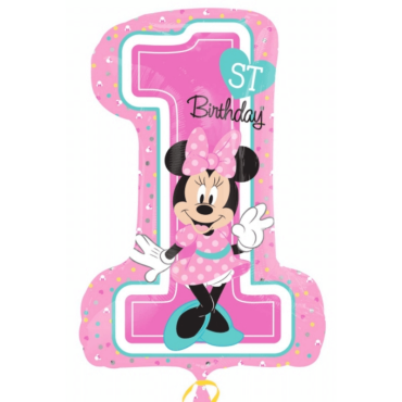 Ballon Métallique Hélium "1st Birthday - Minnie" Ballon Métallique Hélium "1st Birthday - Minnie"