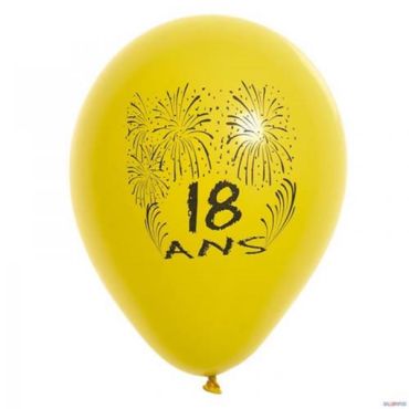 Ballons de Baudruche Anniversaire 18 ans Ballons de Baudruche Anniversaire 18 ans