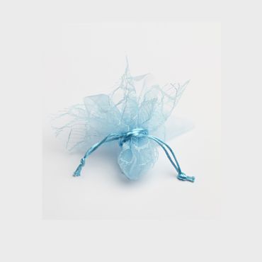 6 Ballotins en Tulle et Organdi - Bleu Ciel 6 Ballotins en Tulle et Organdi - Bleu Ciel