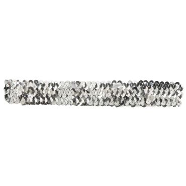 Bandeau Charleston à Sequins Argent