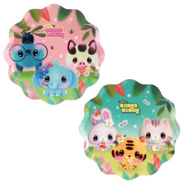 Assiettes carton enfant avec animaux mignons Bangoberry 23 cm | jourdefete.com Assiettes carton enfant avec animaux mignons Bangoberry 23 cm | jourdefete.com