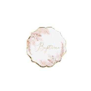 16 Serviettes - Collection Pampas, Fleurs de Coton et Or 16 Serviettes - Collection Pampas, Fleurs de Coton et Or