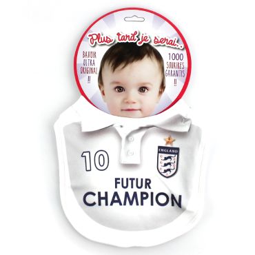 Bavoir Football "Futur Champion" - Angleterre Bavoir Football "Futur Champion" - Angleterre