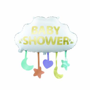 Ballon nuage Baby Shower avec suspensions pastel pour décoration naissance ou fête prénatale | jourdefete.com Ballon nuage Baby Shower avec suspensions pastel pour décoration naissance ou fête prénatale | jourdefete.com