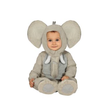 Bébé déguisé en éléphant avec grandes oreilles et trompe peluche | jourdefete.com Bébé déguisé en éléphant avec grandes oreilles et trompe peluche | jourdefete.com