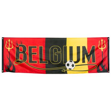 Bannière Belgique de 74 x 220 cm pour supporter la Belgique | jourdefete.com Bannière Belgique de 74 x 220 cm pour supporter la Belgique | jourdefete.com