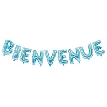 Guirlande en Ballons "Bienvenue" - Bleu | jourdefete.com Guirlande en Ballons "Bienvenue" - Bleu | jourdefete.com