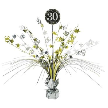 Centre de Table Palmier 30 Ans - Argent / Or
