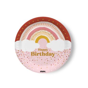 Un superbe lot de 8 assiettes d'un diamètre de 22,7 cm pour déguster un bon repas d'anniversaire | jourdefete.com Un superbe lot de 8 assiettes d'un diamètre de 22,7 cm pour déguster un bon repas d'anniversaire | jourdefete.com