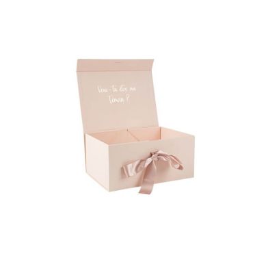 Boîte Veux-tu être ma Témoin ? - Blush et Or Boîte Veux-tu être ma Témoin ? - Blush et Or