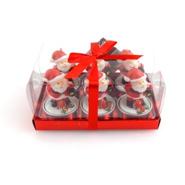 6 Petite Bougies Père Noël 6 Petite Bougies Père Noël
