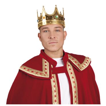 Couronne Roi Or et Fausses Pierres Couronne Roi Or et Fausses Pierres