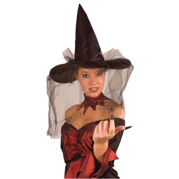 chapeau de sorcière original avec voile chapeau de sorcière original avec voile