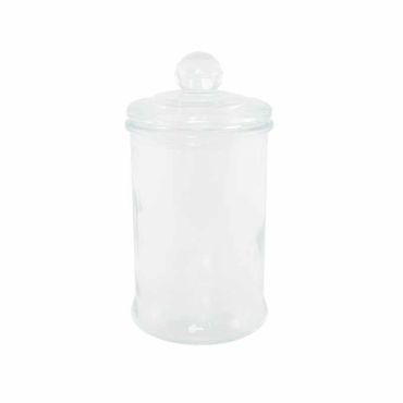 Bonbonnière en Verre avec Couvercle - 19 cm