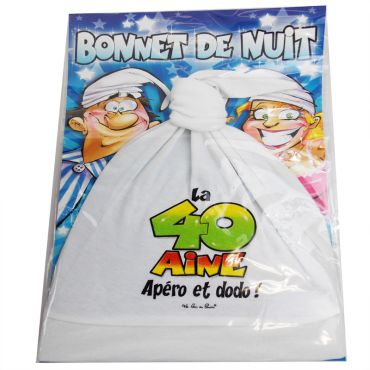 Bonnet de Nuit Anniversaire 40 ans 
