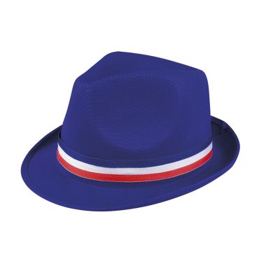 Chapeau Borsalino Bleu - Ruban Tricolore France Chapeau Borsalino Bleu - Ruban Tricolore France