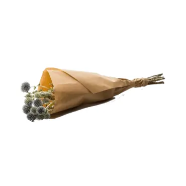 Bouquet de fleurs séchées d'échinops bleus, déco élégante et intemporelle | jourdefete.com