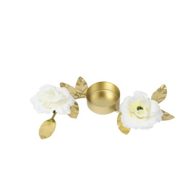 Un bougeoir doré et fleuri pour votre événement | jourdefete.com Un bougeoir doré et fleuri pour votre événement | jourdefete.com