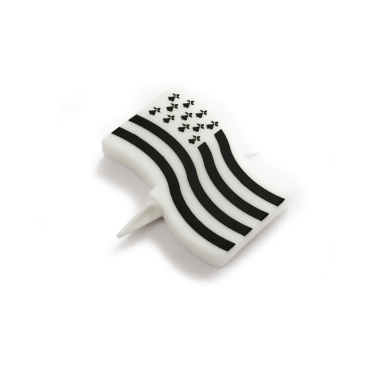 Bougie d'anniversaire en forme de drapeau breton Bougie d'anniversaire en forme de drapeau breton