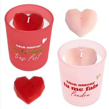 Une bougie d'amour à allumer pour la Saint-Valentin | jourdefete.com Une bougie d'amour à allumer pour la Saint-Valentin | jourdefete.com