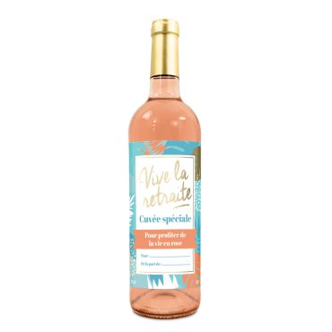 Vin Rosé Vive la Retraite, pour célébrer la nouvelle vie | jourdefete.com Vin Rosé Vive la Retraite, pour célébrer la nouvelle vie | jourdefete.com