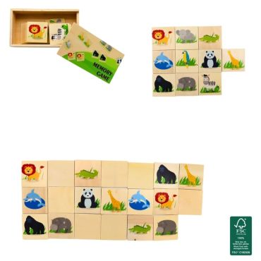 Jeu de mémoire en bois animaux sauvages éducatif et ludique pour enfants | jourdefete.com Jeu de mémoire en bois animaux sauvages éducatif et ludique pour enfants | jourdefete.com