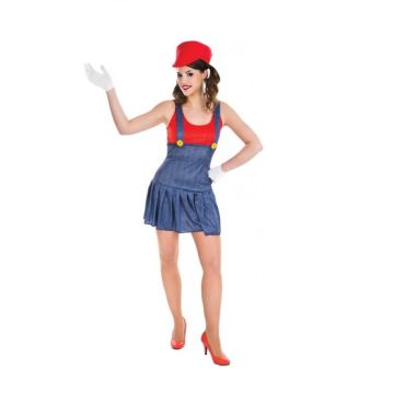 Costume Miss Plombier Femme - Taille au Choix Costume Miss Plombier Femme - Taille au Choix