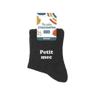 Chaussettes pour garçon "Petit Mec" taille 30-35 | jourdefete.com