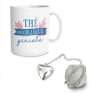 coffret mug et boule à thé collègue | jourdefete.com coffret mug et boule à thé collègue | jourdefete.com