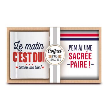 coffret cadeau mug et chaussette sacree paire | jourdefete.com coffret cadeau mug et chaussette sacree paire | jourdefete.com