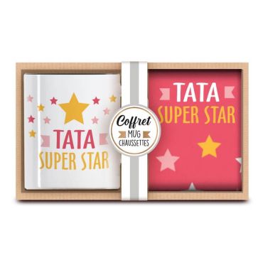 coffret cadeau mug et chaussette tata | jourdefete.com coffret cadeau mug et chaussette tata | jourdefete.com